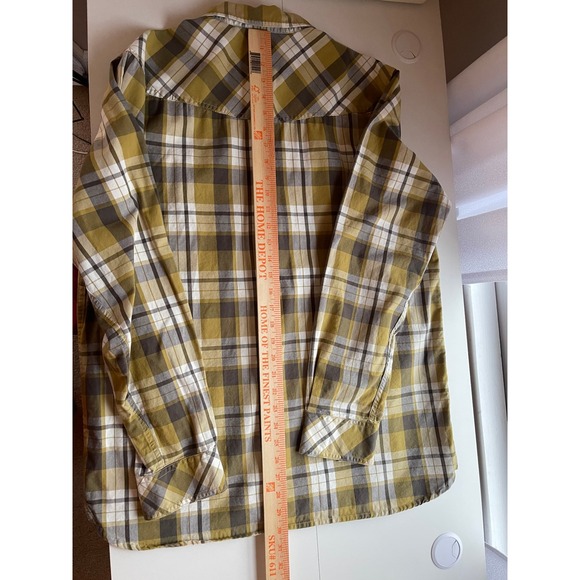 5.11 Tactical Men's Plaid Long Sleeve Cotton Snap Shirt Large Brown Green Large - Picture 7 of 8